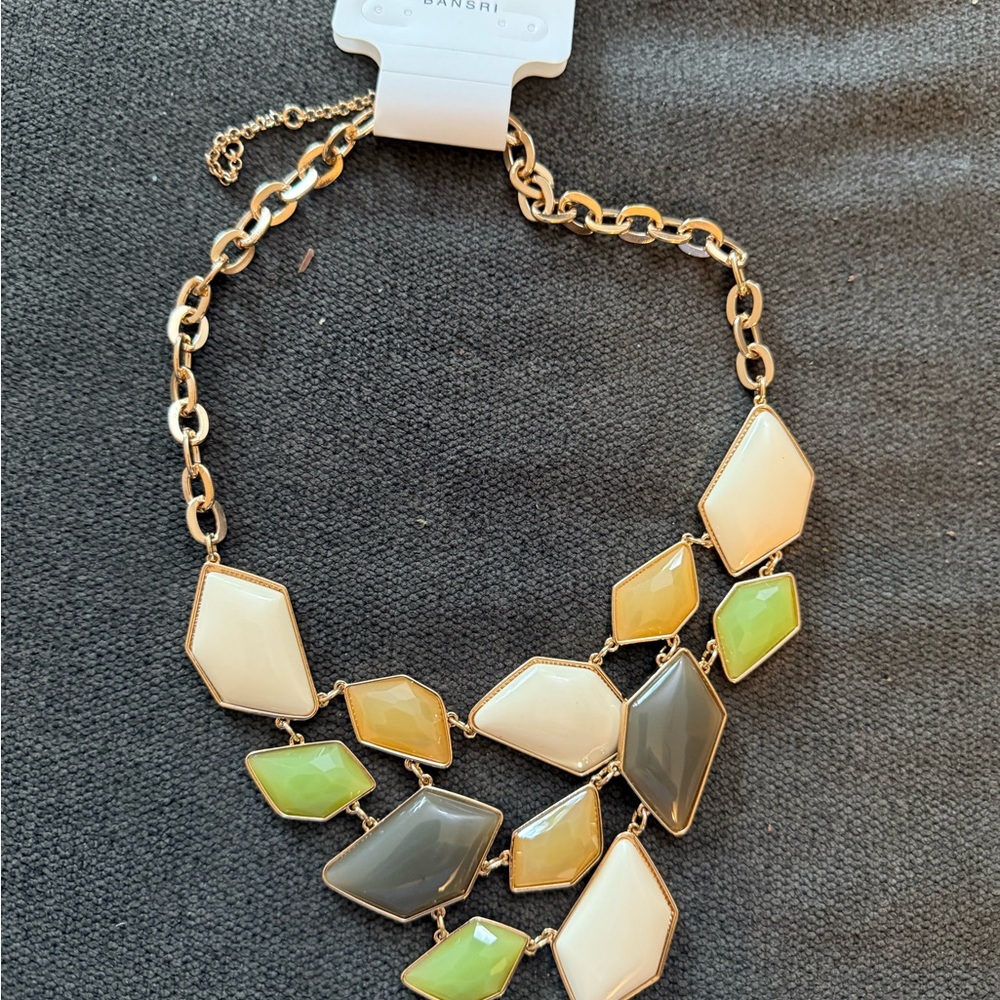 Elegant Gold and Multicolor Necklace